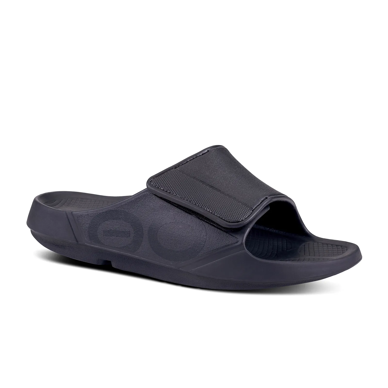 Oofos OOahh Sport Flex Slide (Unisex) - Black Matte