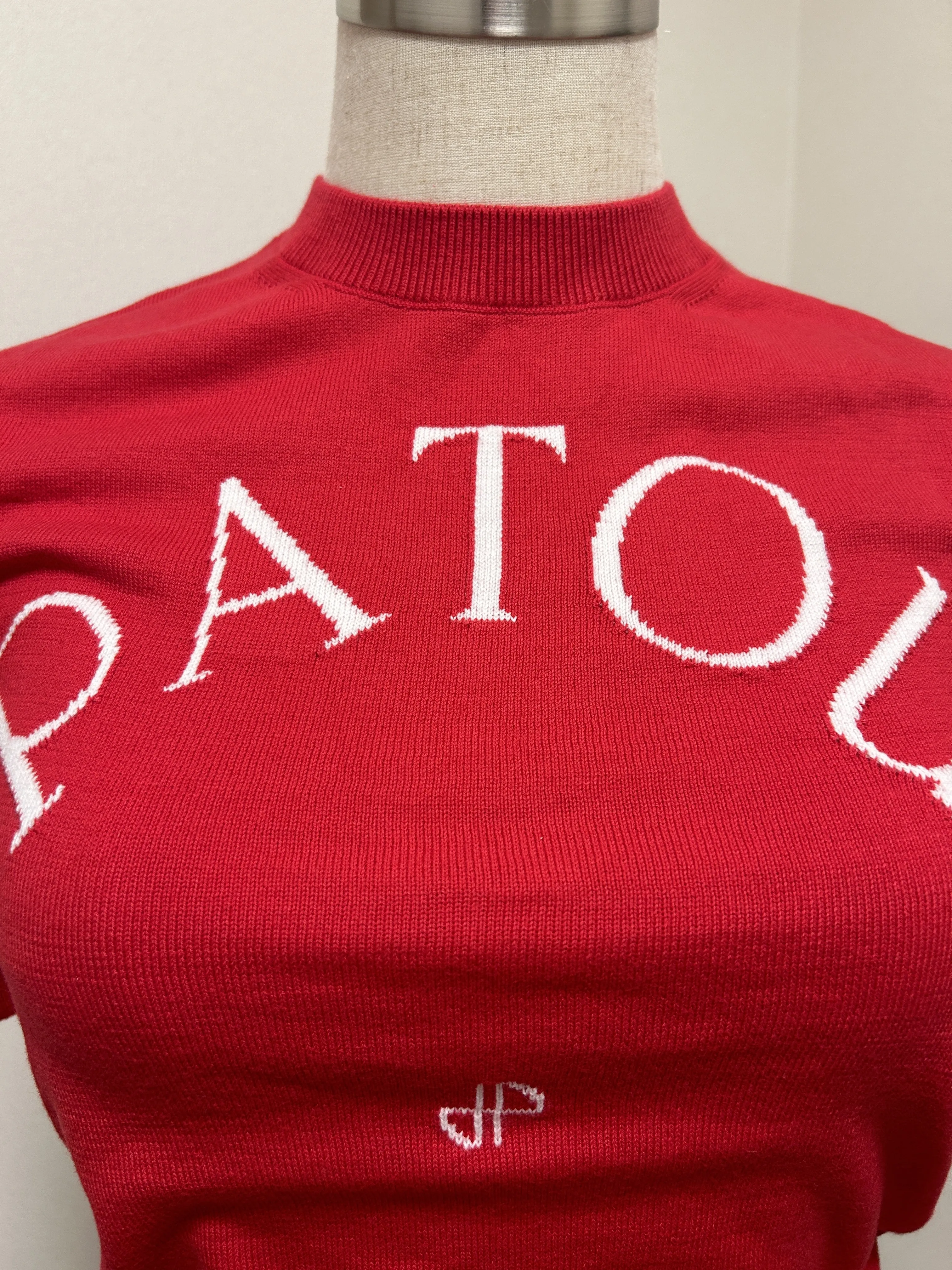 PATOU  |Casual Style U-Neck Short Sleeves Formal Style  Logo