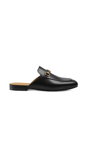 Princetown Leather Slipper - Black