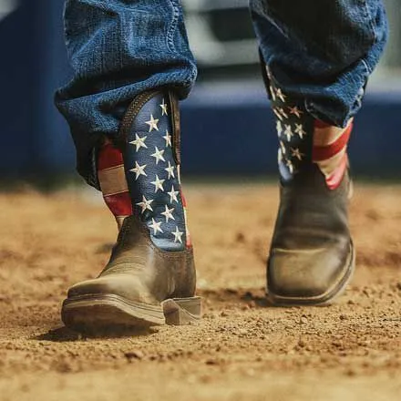 Rebel™ by Durango® Patriotic Pull-On Western Flag Boot