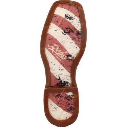 Rebel™ by Durango® Patriotic Pull-On Western Flag Boot