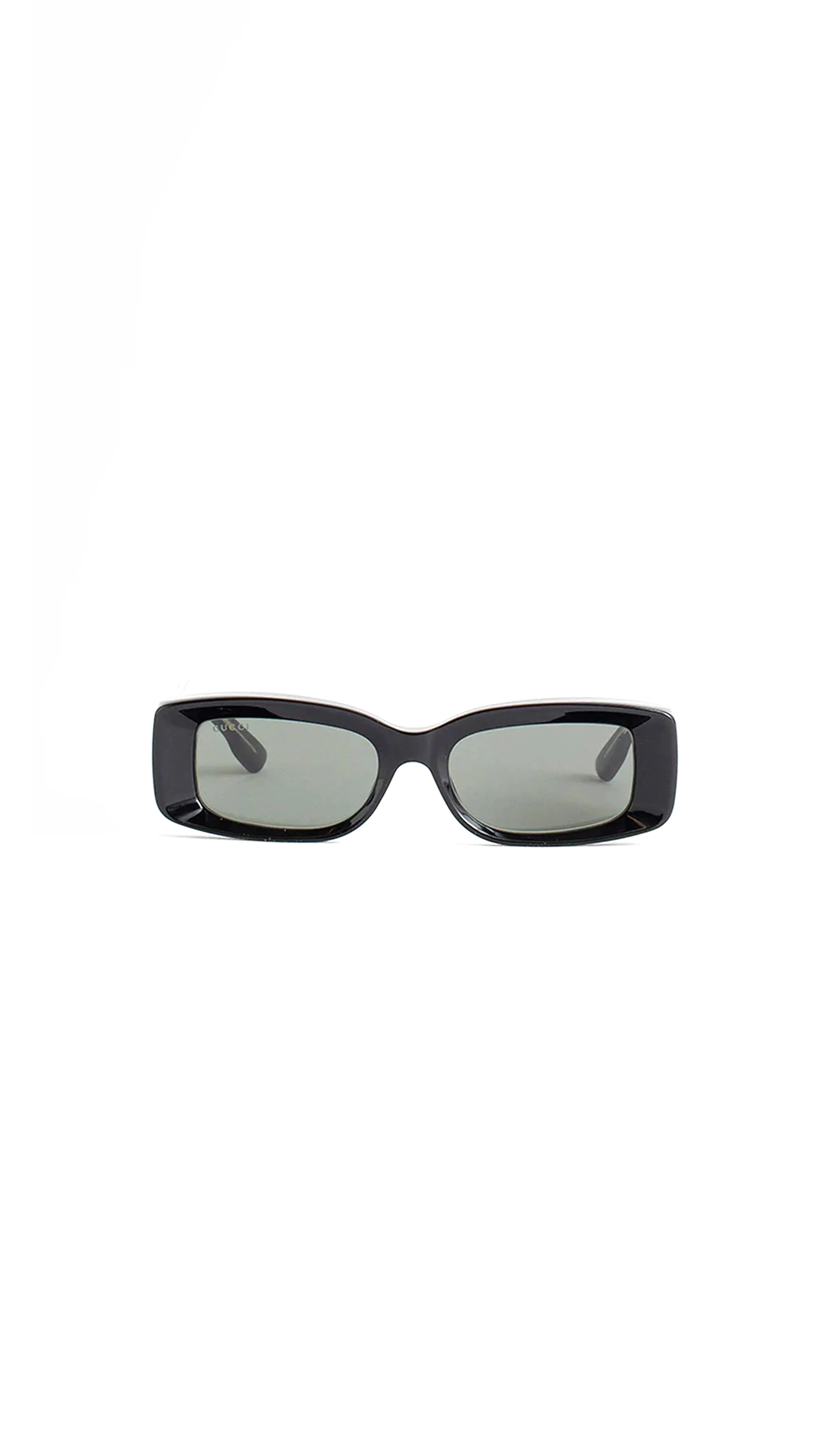 Rectangular Acetate Sunglasses - Black