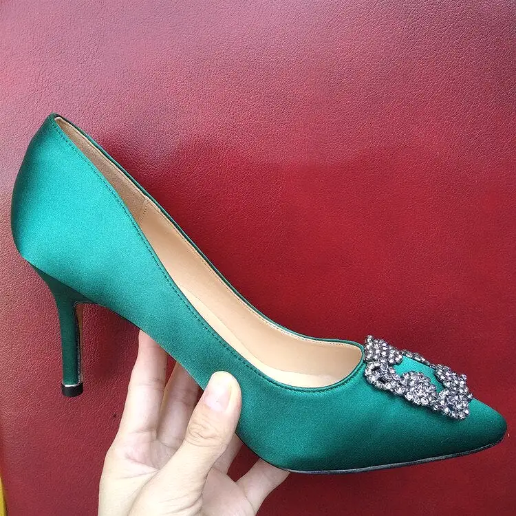 Rhinestones High Heels Pumps