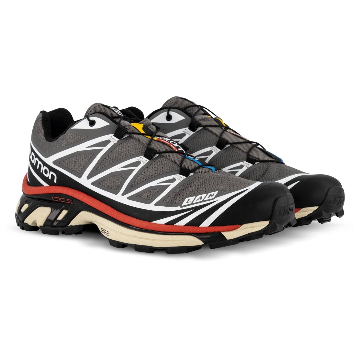 Salomon Men's XT-6 Pewter/Black/Red