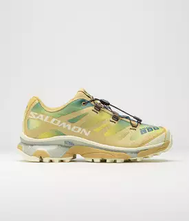 Salomon XT-4 OG Aurora Borealis Shoes - Southern Moss / Transparent Yellow / Deep Dive