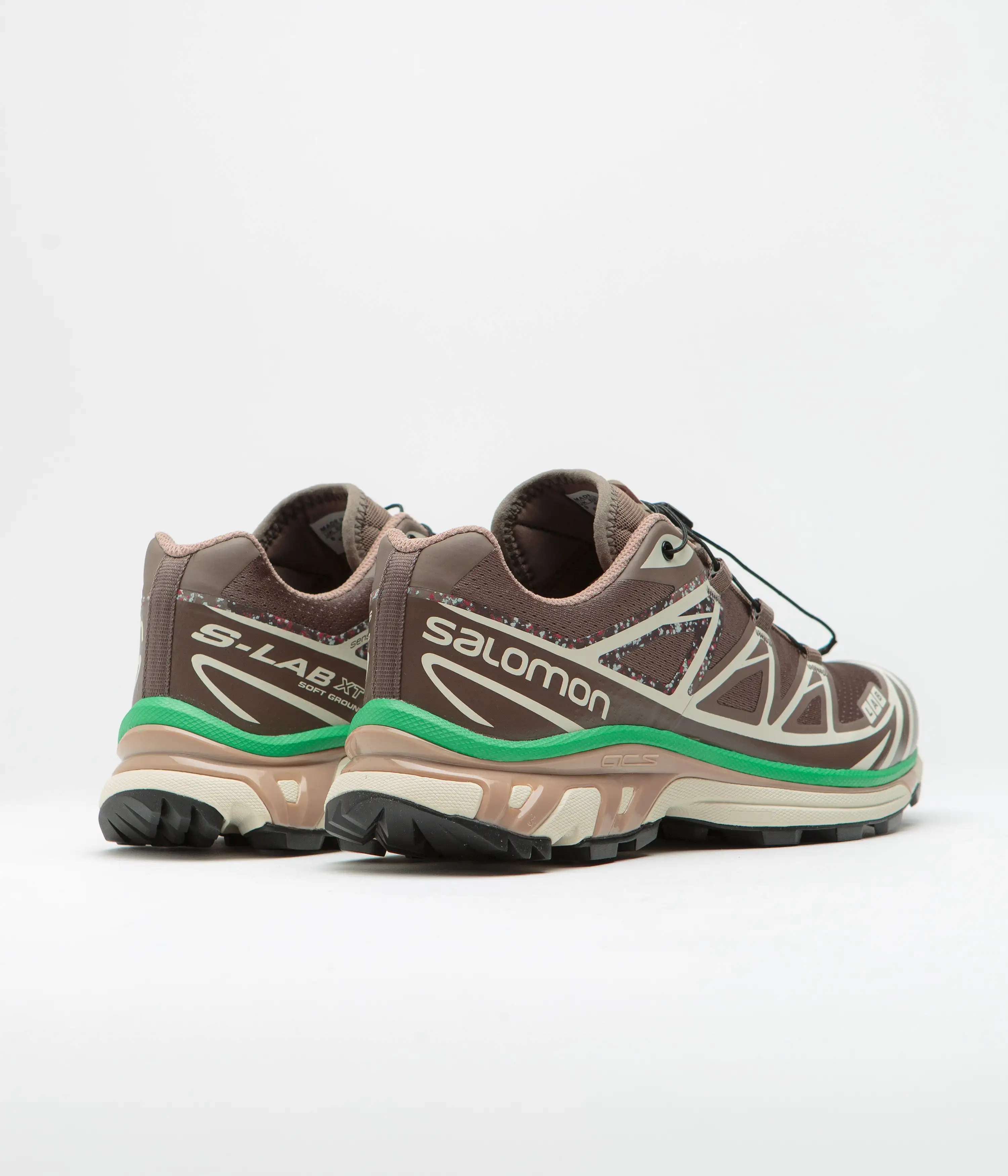 Salomon XT-6 Mindful 2 Shoes - Falcon / Almond Milk / Bright Green