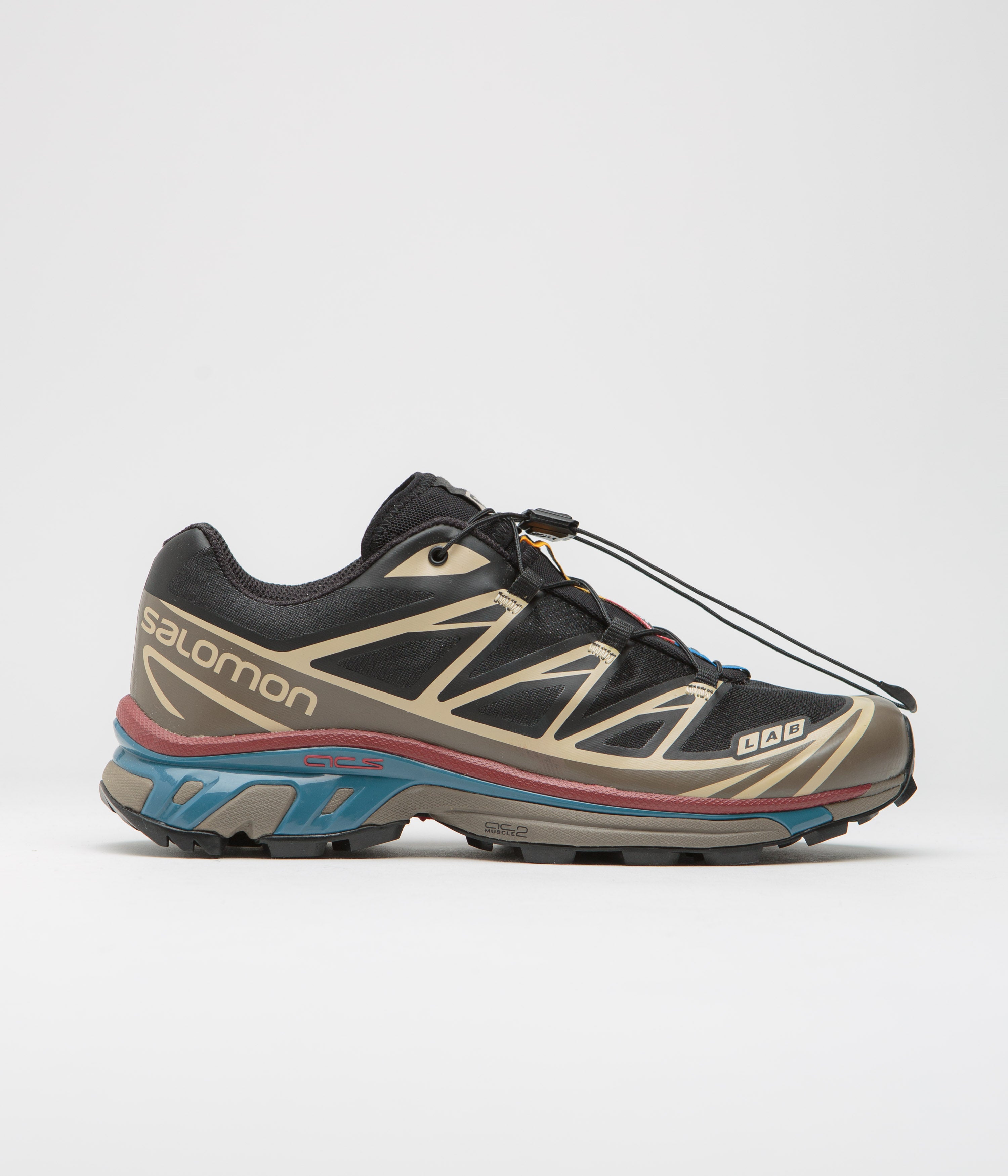 Salomon XT-6 Shoes - Black / Falcon / Cow Hide