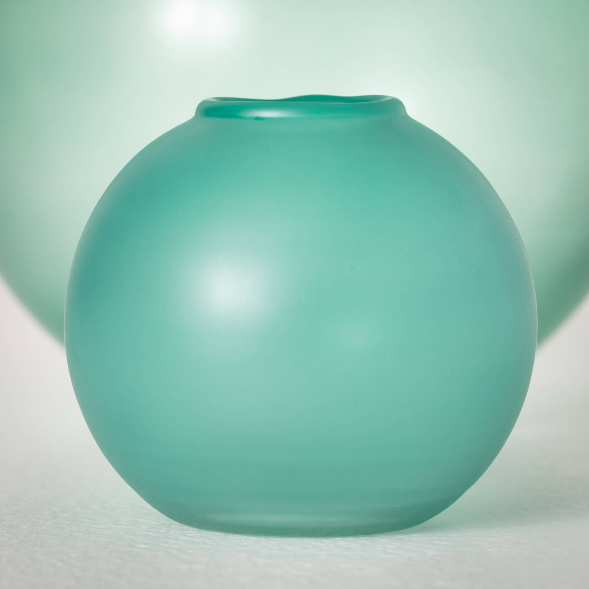 Sea Glass Globe Vase Set Of 2