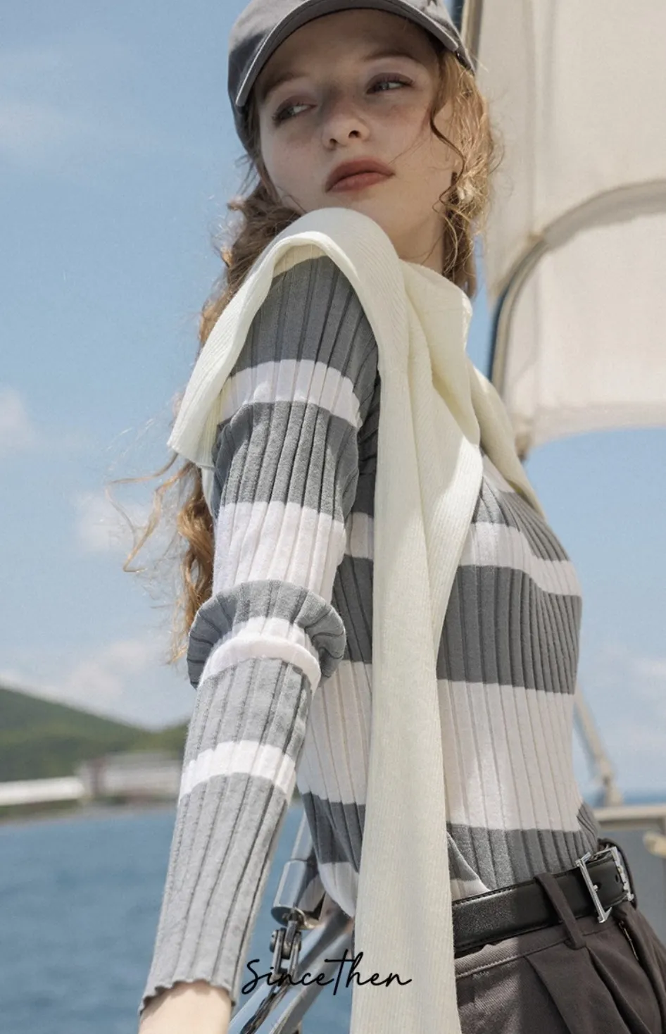 Since Then  |Stripes Casual Style Long Sleeves Party Style Office Style