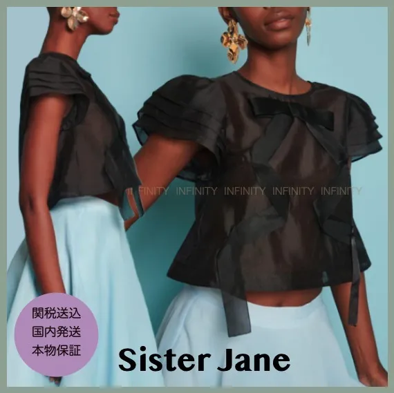 Sister Jane  |Casual Style Short Sleeves Party Style Elegant Style