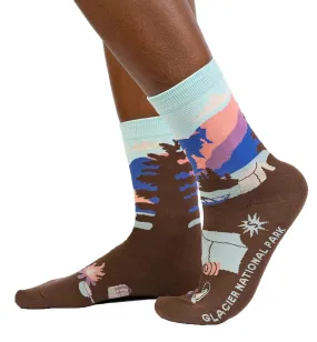 SOCK it to me Women's Crew Socks (Prints) - Glacier National Park