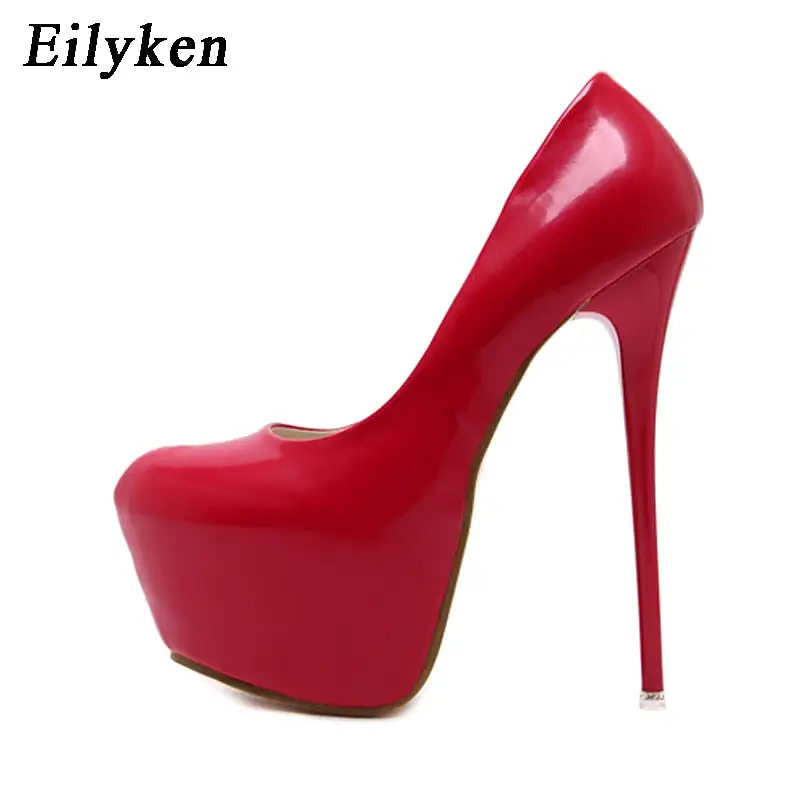 Spring Autumn Fashion Pumps Shoes Women High Heels Pumps 16cm Platform Shoes Sexy Wedding Shoes