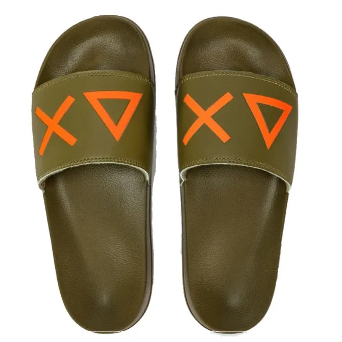 SUN68 CIABATTA SLIPPERS LOGO X34103-19