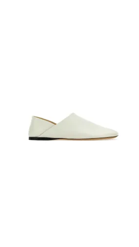 Toy Slipper In Goatskin - White