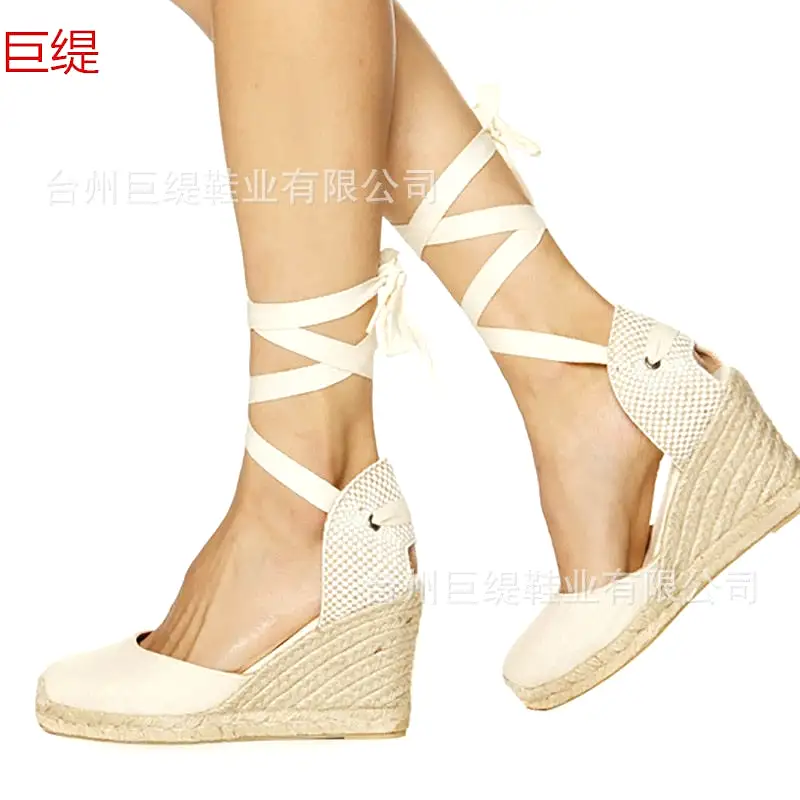 Wedges Sandals High Heels Summer Shoes Round Toe muffin with Casual Woman Peep Toe Platform Sandals