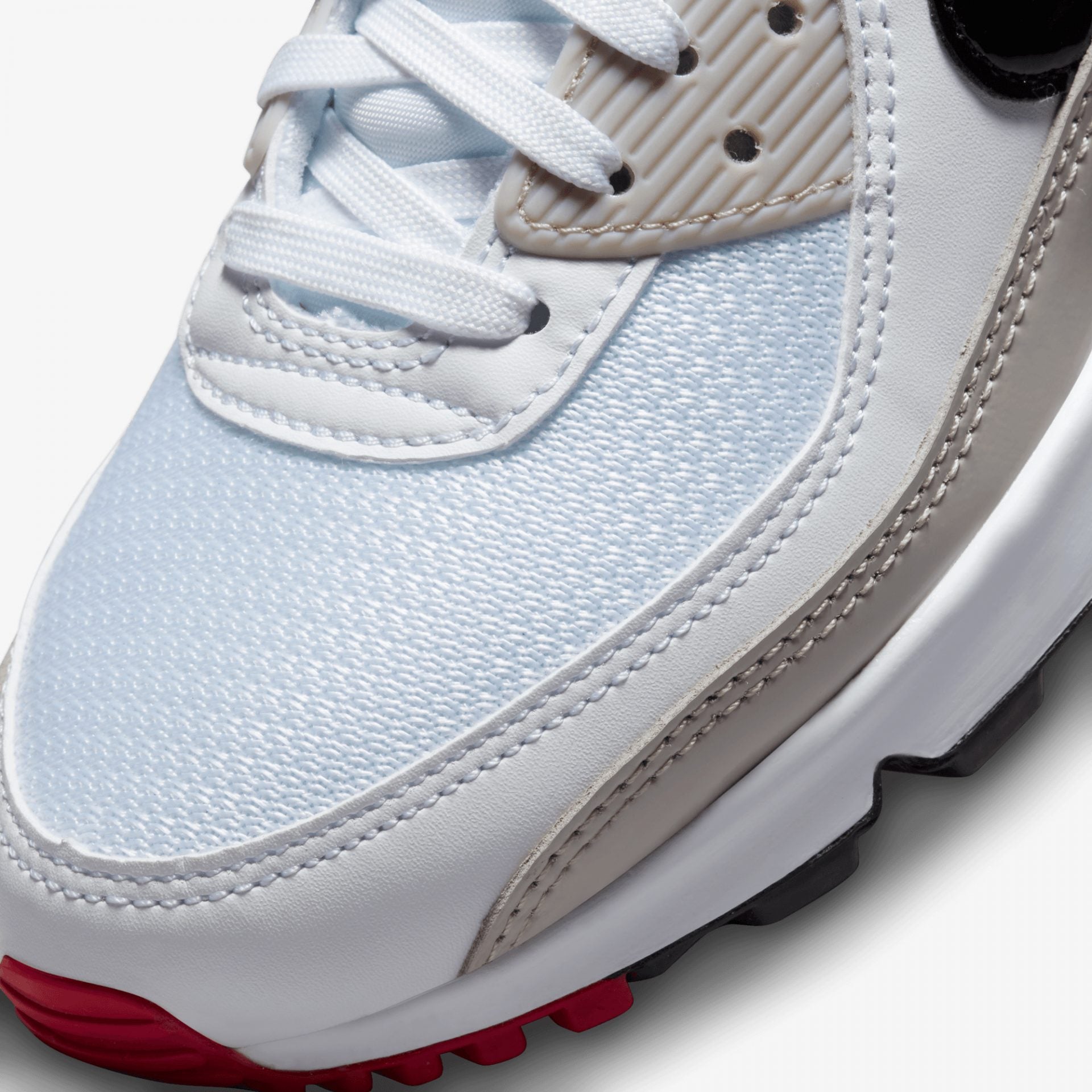 WMN'S AIR MAX 90 'WHITE/BLACK-LT IRON ORE'