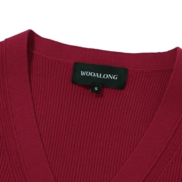 WOOALONG  |Casual Style Street Style Long Sleeves Plain Office Style