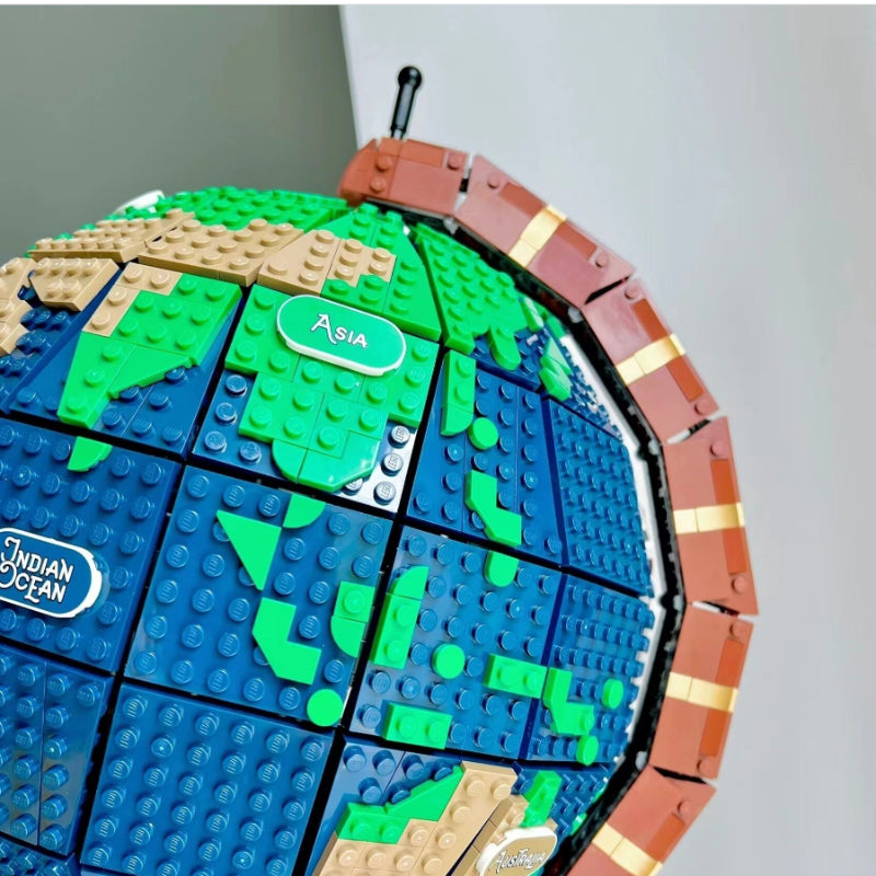 World Globe Map Earth Build Block - Kimi