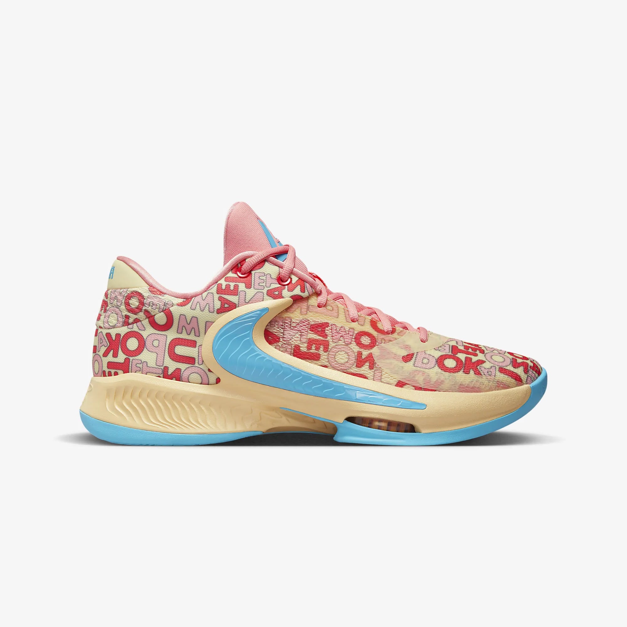 ZOOM FREAK 4 'PALE VANILLA/BLUE LIGHTNING-CORAL CHALK'